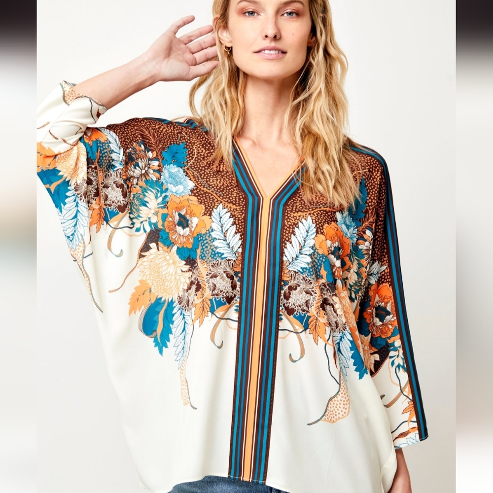 Rose + Olive 1X Kimono Shirt